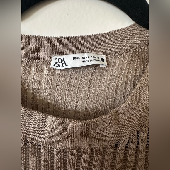 Zara Sheer Knit Top - Picture 4 of 5